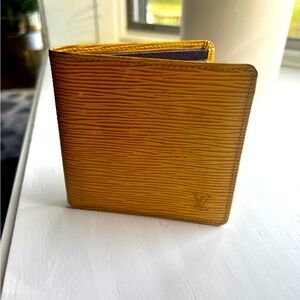 Louis Vuitton Epi Portefeuille Marco Bifold Wallet Yellow